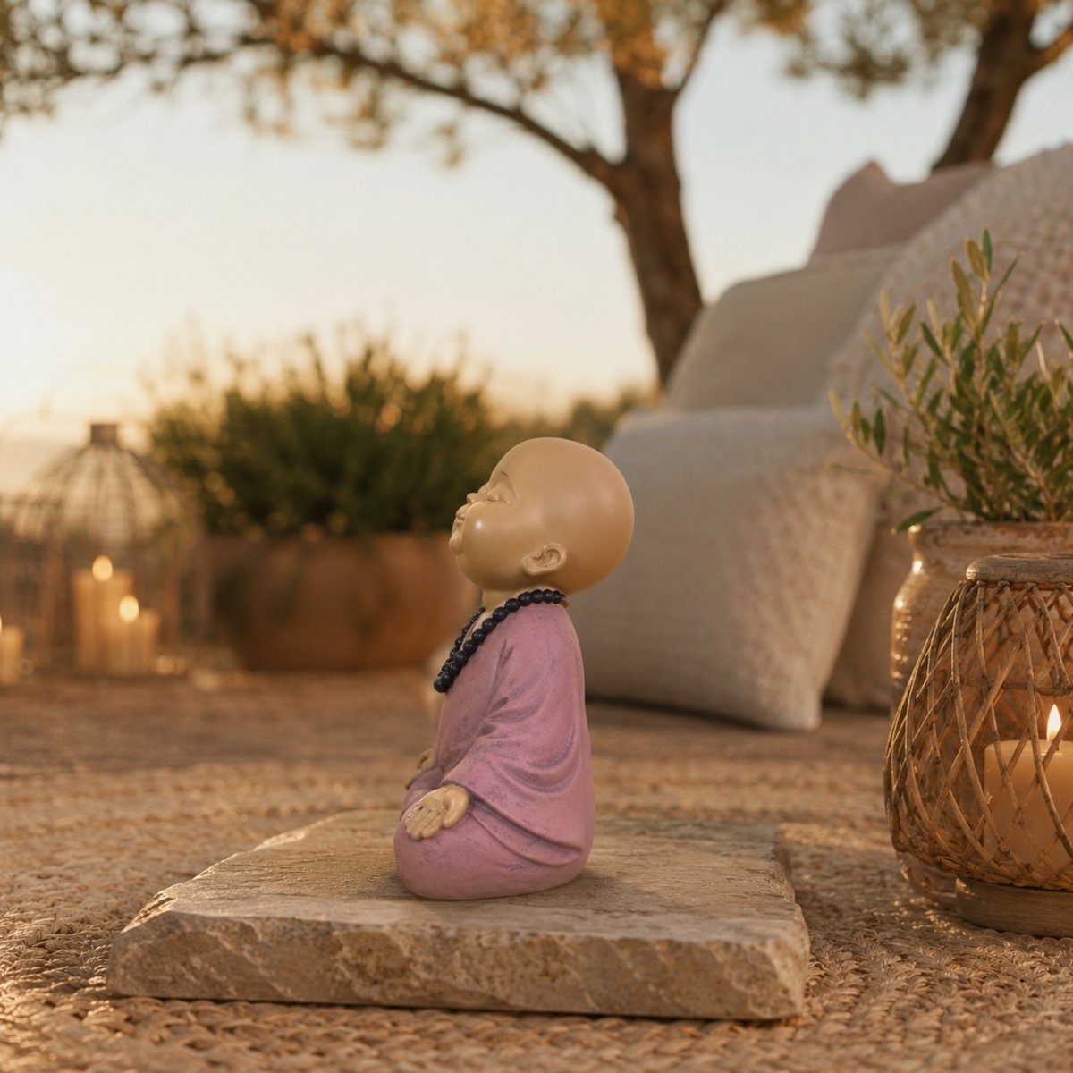 Baby Buddha SB2 Statuette – Zen und Feng Shui Dekoration – um eine entspannende Atmosphäre zu schaffen – glückliche Geschenkidee