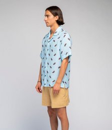 Chemise en lin Bleu Glace - Agnė Kišonaitė (Unisexe)