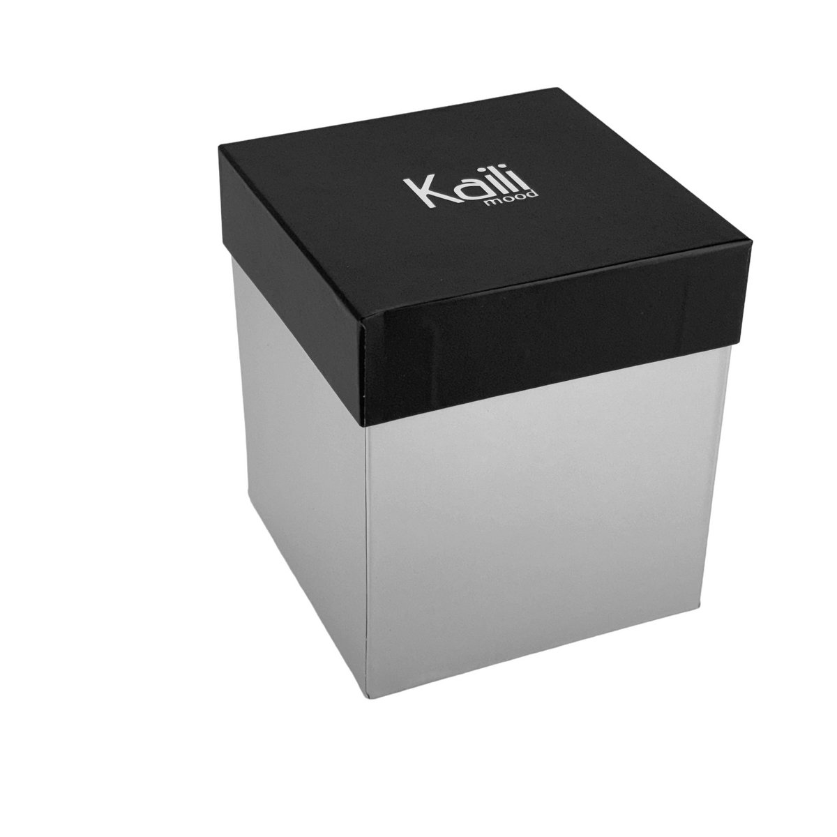 K0032DB | Bureaupenhouder van echt leer, volnerf, dollargrain. Blauwe kleur met gele randen. Afmetingen: 8,5 x 8,5 x 12 cm Verpakking: Geschenkdoos onder/deksel