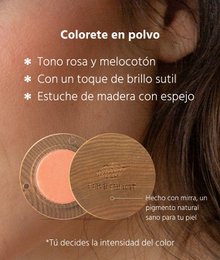 Vegansk pulverblush - naturligt og defineret look, træet sag inkluderet