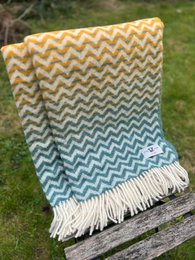 Zickzack Ombre Plaids/Throws - 100% NZ Wolle - extra weich