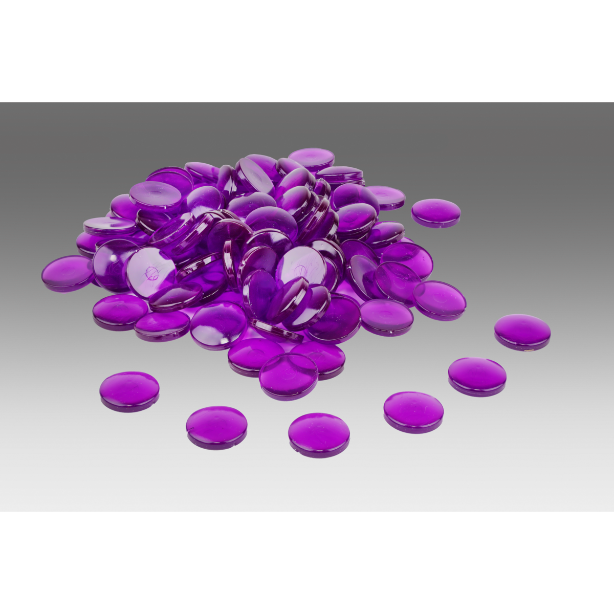 Wissner® 100 pierres moldues Ø 20 mm, pépites violettes en repos, givré et robuste, pour le bricolage, l'apprentissage et la décoration copie 3