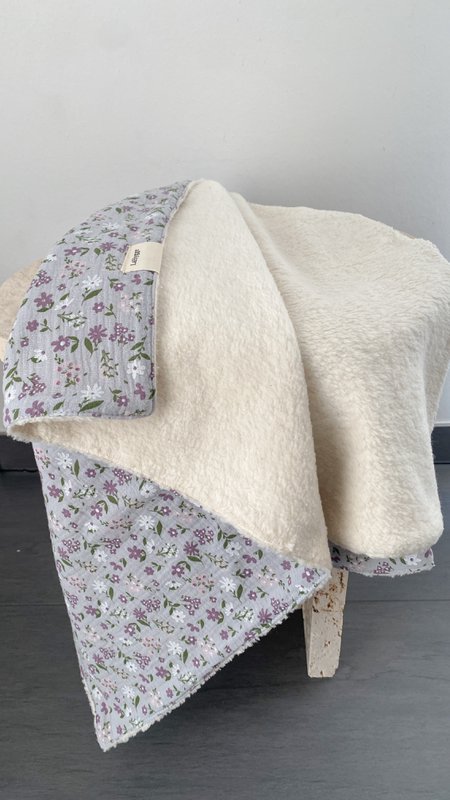 Baby Organic Plush Blanket Grey