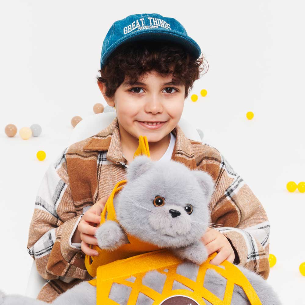Peluche, Milo&Millie, Milo le chat gris (35cm)