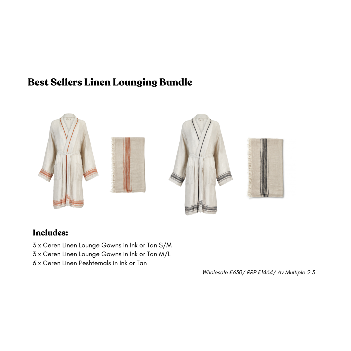 Lüks Linen Lounge Gown Bundle