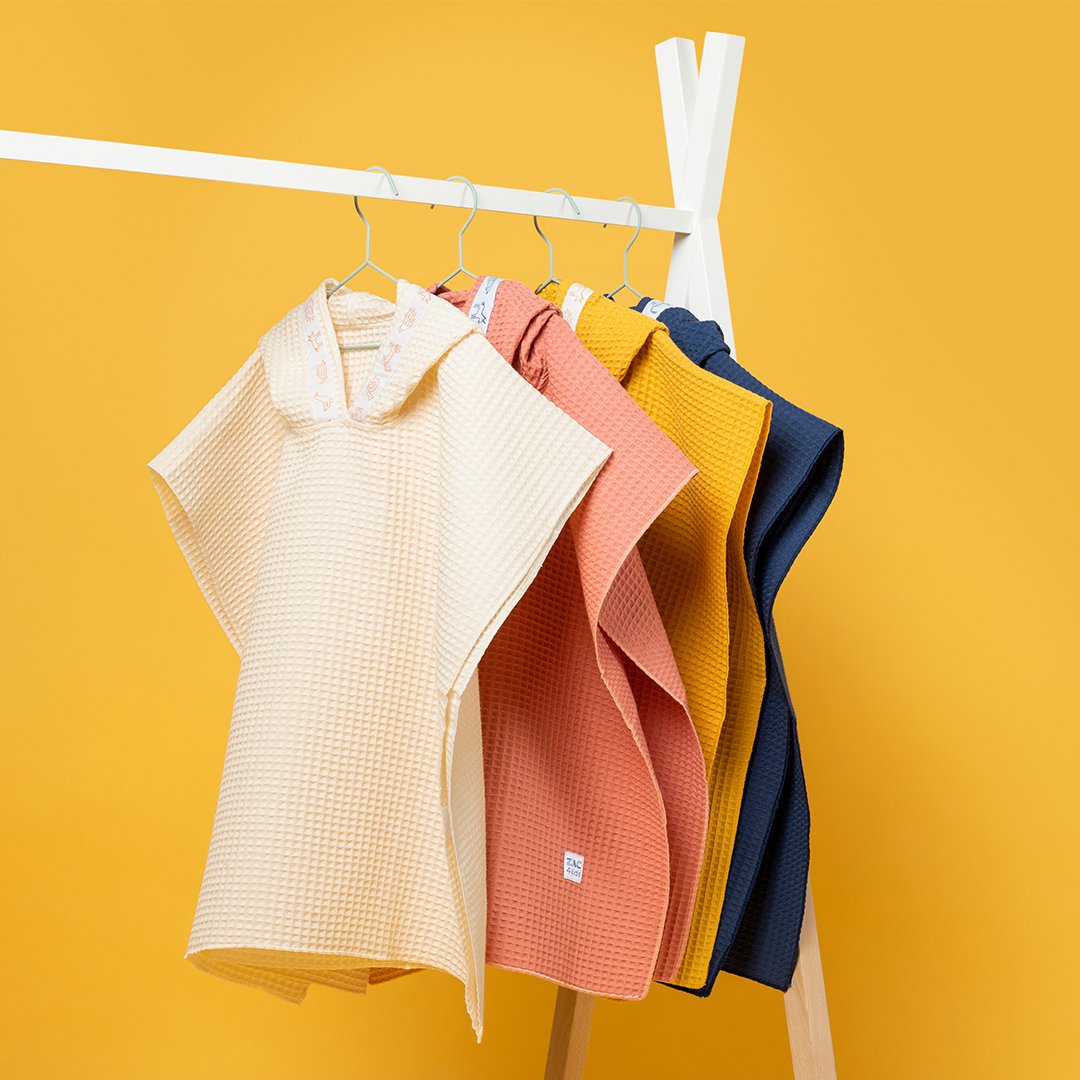 Brandy Pink Honeycomb Baby Bath Poncho