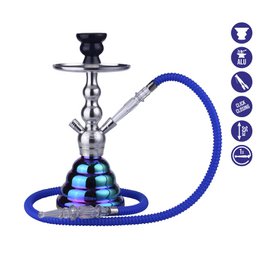 Chicha Fes Silber und Regenbogen und Zange – Narguile – Shisha – 35 cm