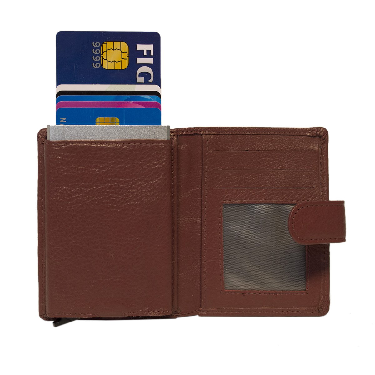 Cardprotector - Miniwallet - Mini wallet - Leather card holder leather - Credit card holder In 11 Colors