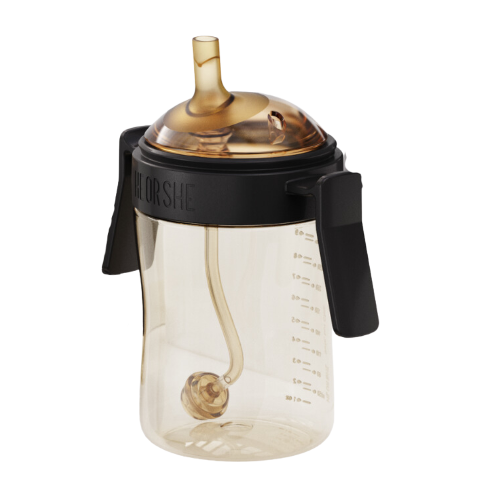 HEORSHE SIPPY CUP TANDVERZORGING, 300 ml., 9+ ZWART