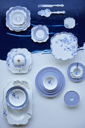 Set/2 Cake Knife Cake Server Royal White