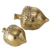 Acorn gold terracotta set of 2 pieces
