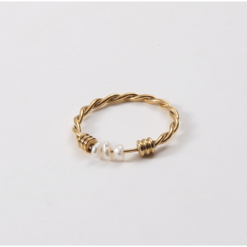 Iaap - Pearl Fidget Twist Ring