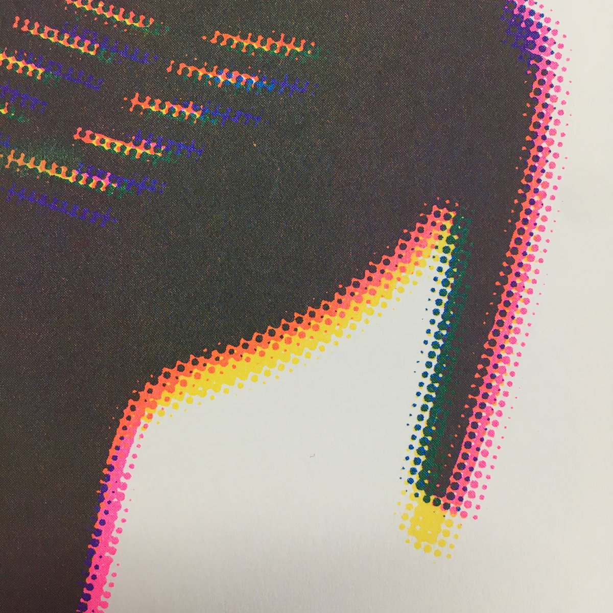 riso print - Monobloc Halftone pattern - A4