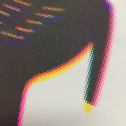 riso print - Monobloc Halftone pattern - A4