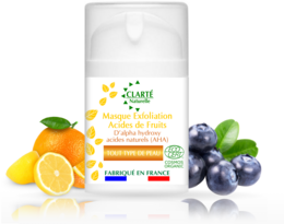 A fruit acid exfoliation mask with lemon and blueberry extracts to gently remove dead skin cells and reveal a brighter, smoother complexion.
