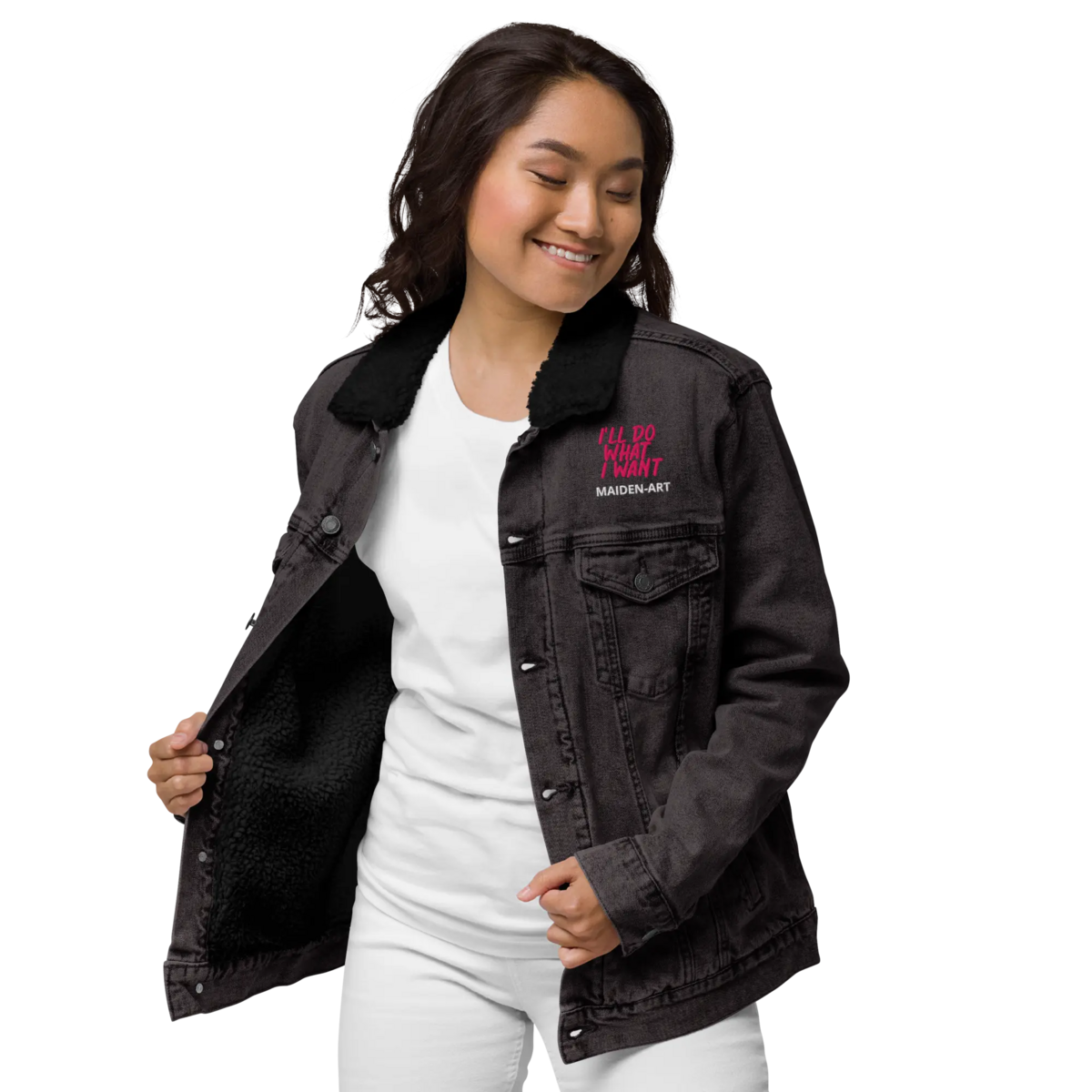 Denim sherpa jacket REBEL GIRL
