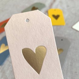 Geschenktag / hart / maat s / boekdruk