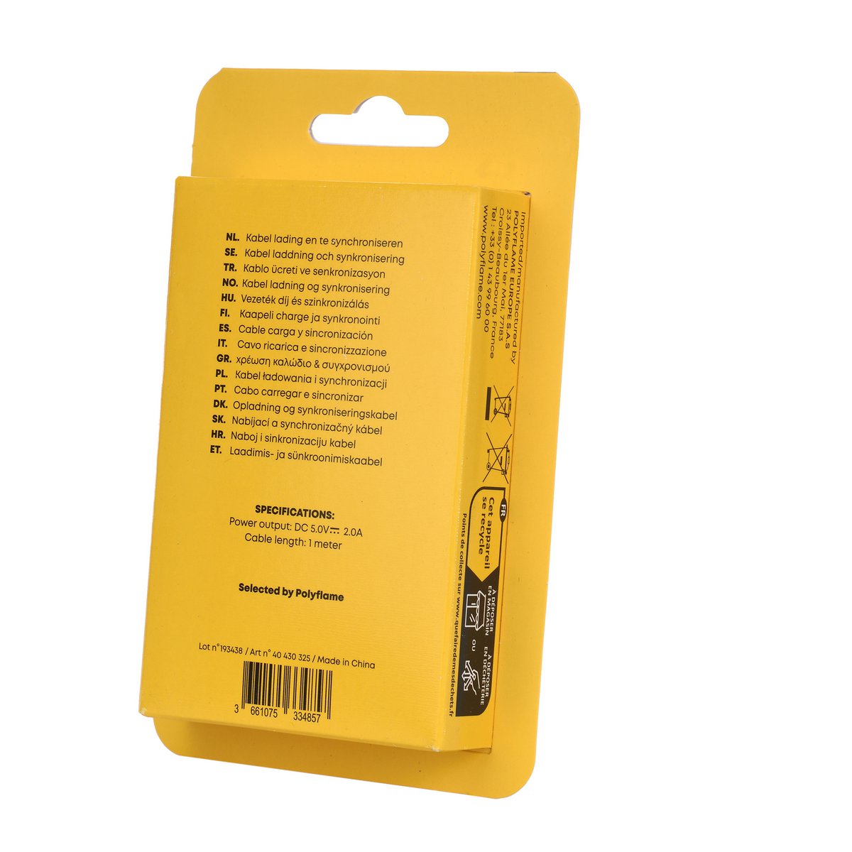 Cavo di ricarica Rainbow Type-C/USB da 1 metro