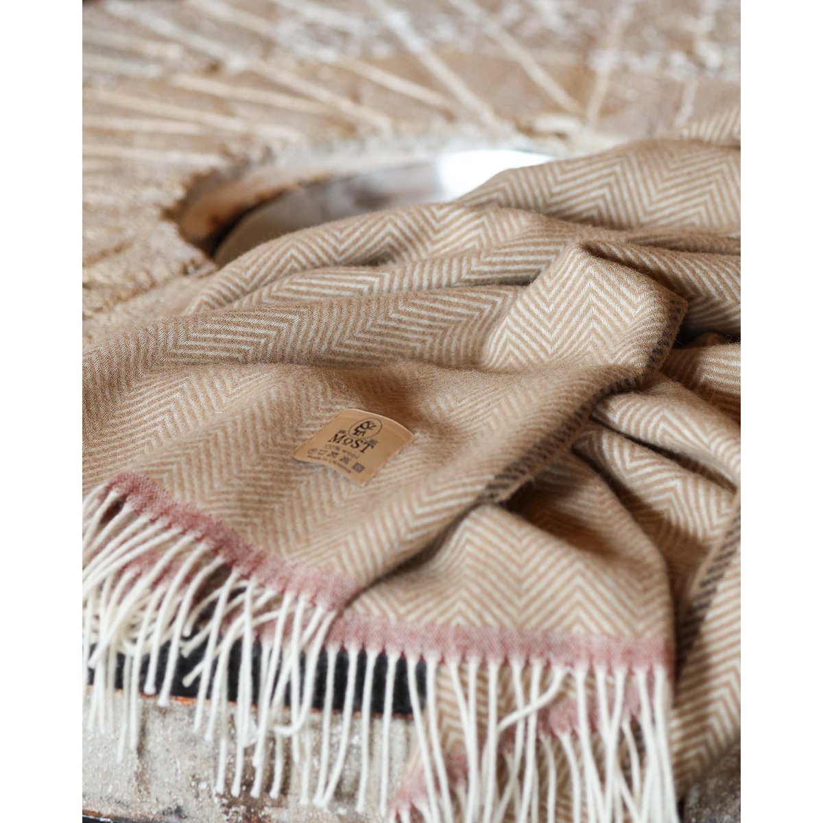 Wolldecke Denver Crema