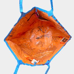 SOULMATE | Upcycelter Shopper in blau