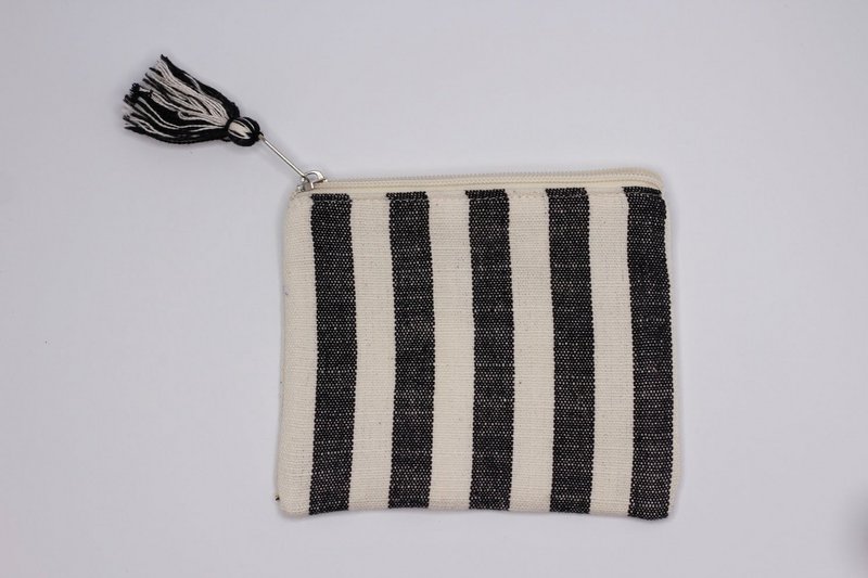 Handgemachte kleine Tasche Ole | Schwarz