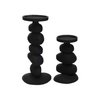 Kaarshouder - Carepa black L17/15 x B13/11 x H31/20 cm - 2 stuks