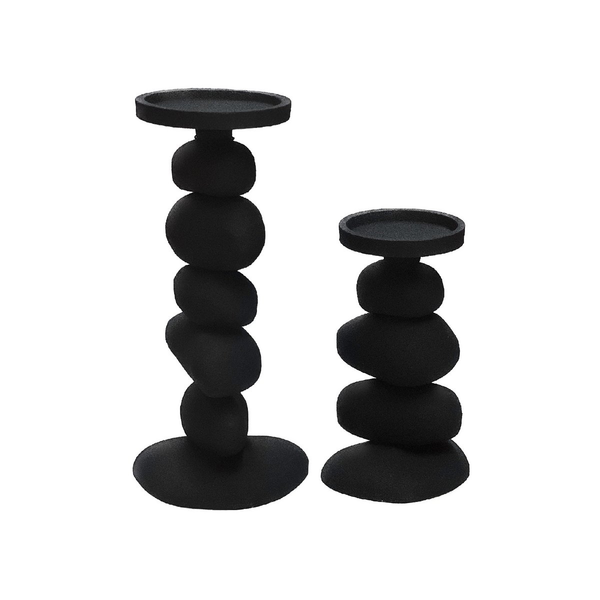 Carepa sort L17/15 x B13/11 x H31/20 cm - 2 stk.