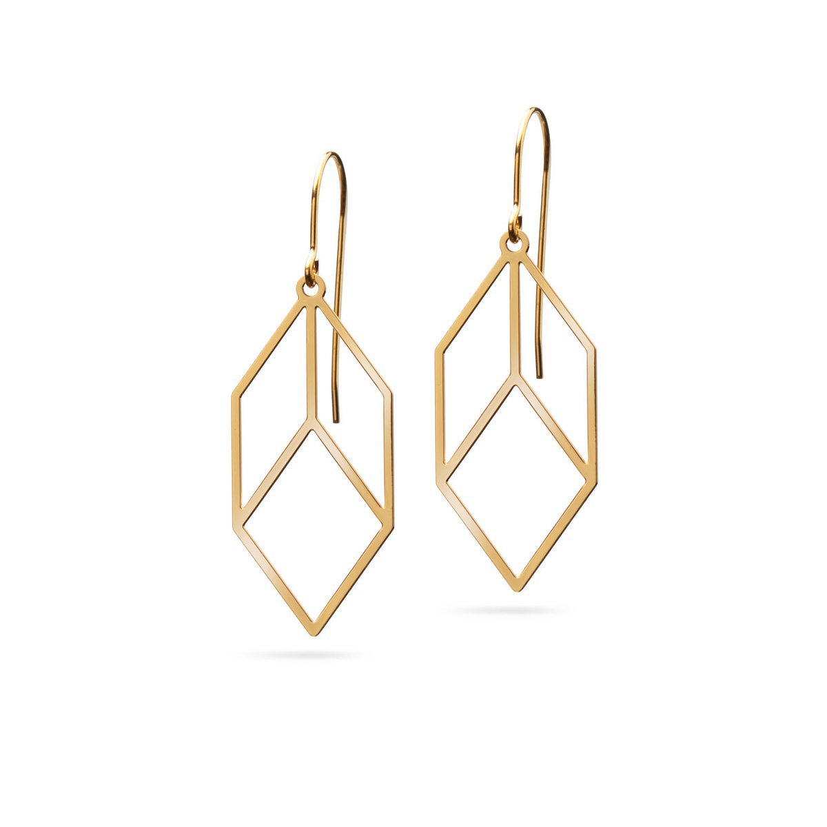 Earrings "Cubica" | gold plated