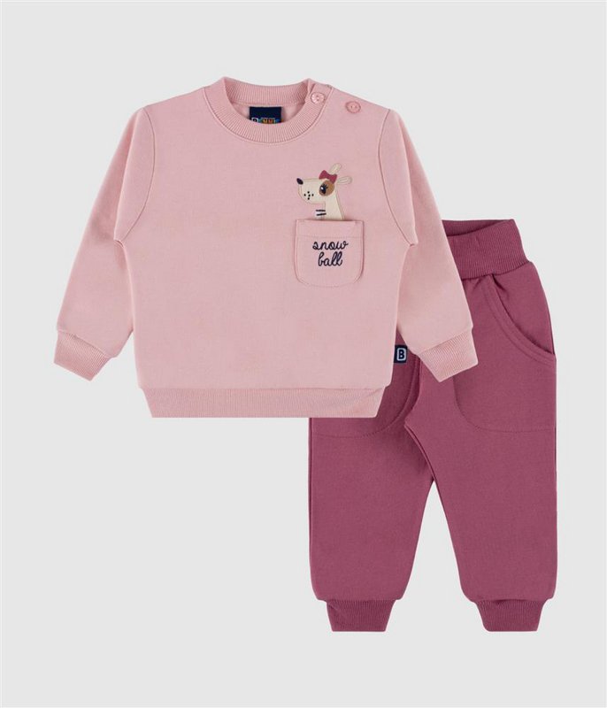 Schneeballschlacht-Sweatshirt- und Jogger-Set