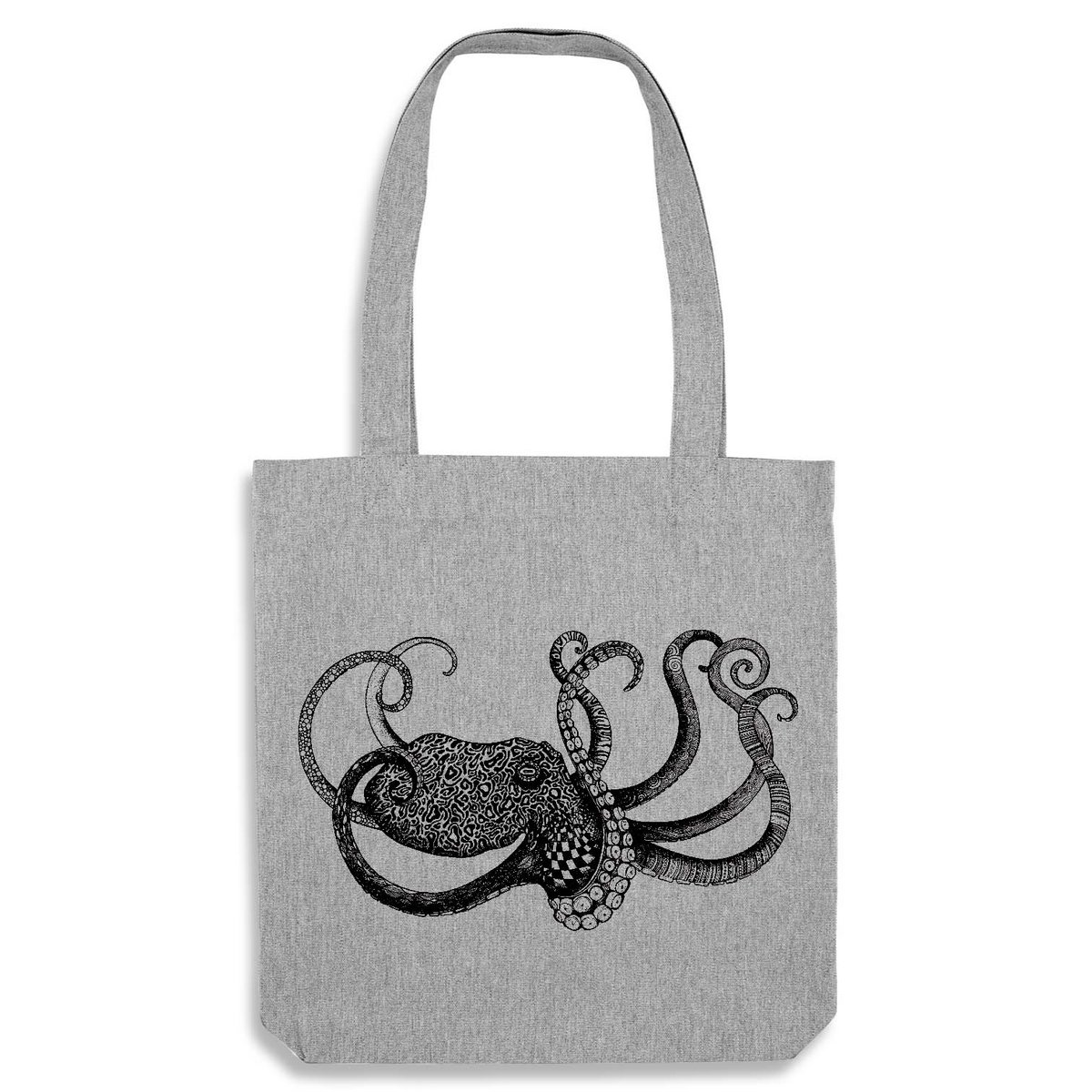 Burlap bag - octopus