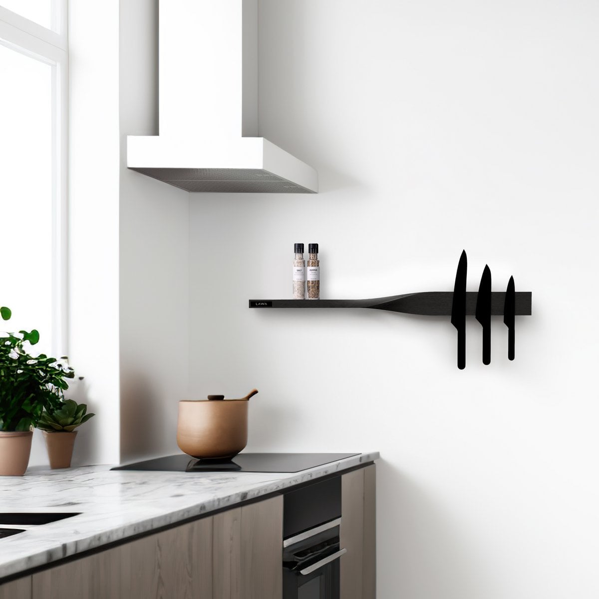 Magnetische twistplank in zwarte eiken