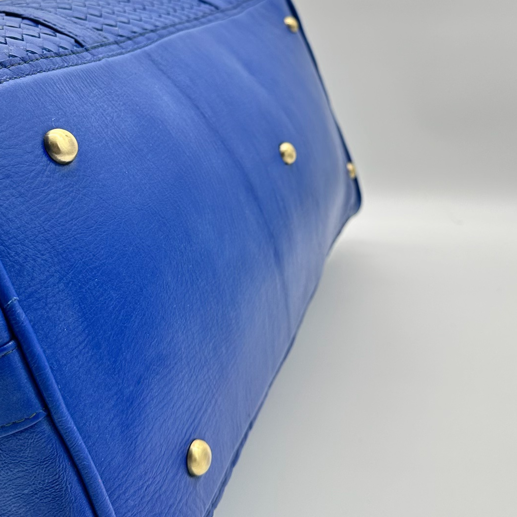 Classy Wonder blauw gemaakt lederen reistas