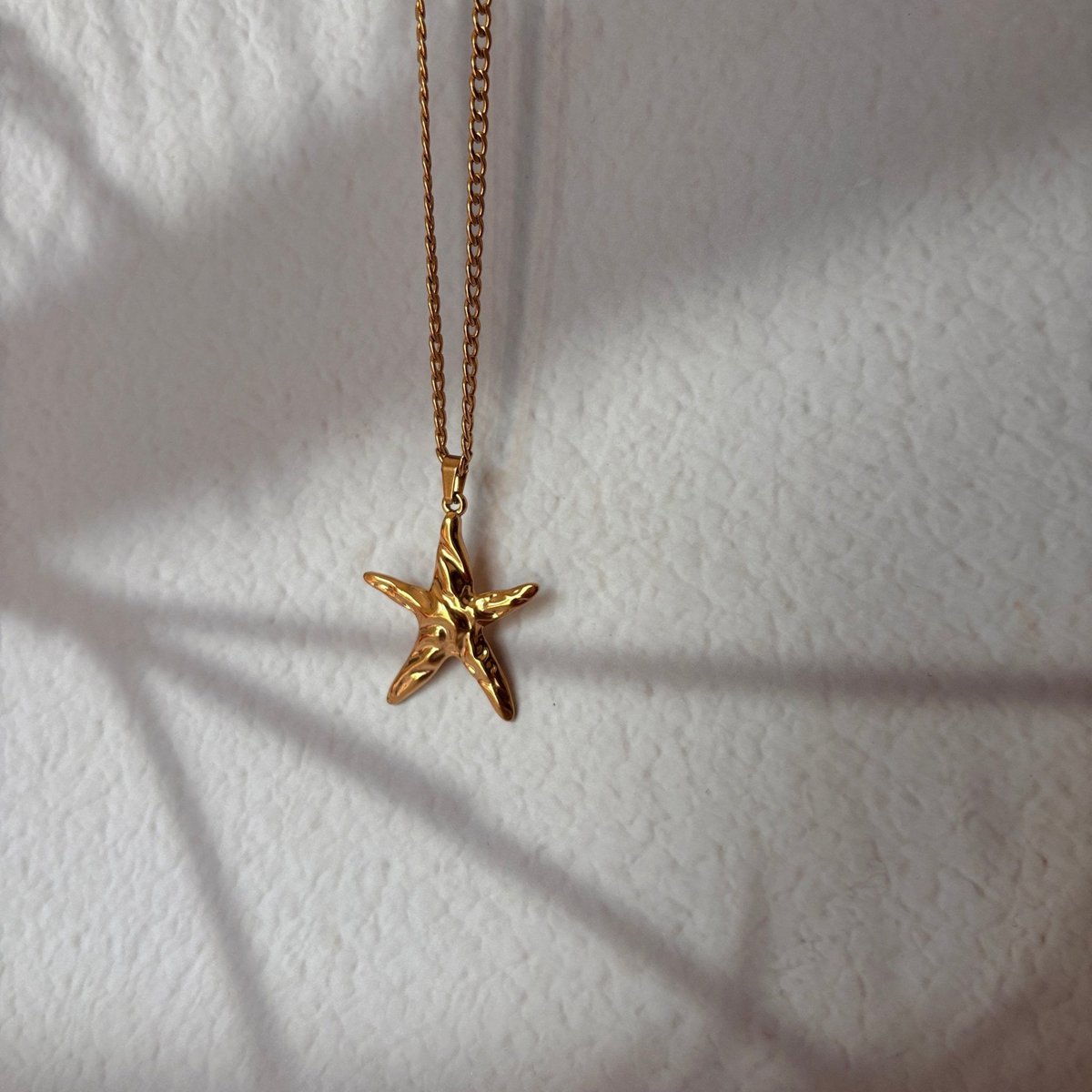 GLÄNZENDER SEESTERN – Collana Stella Marina Oro Waterproof