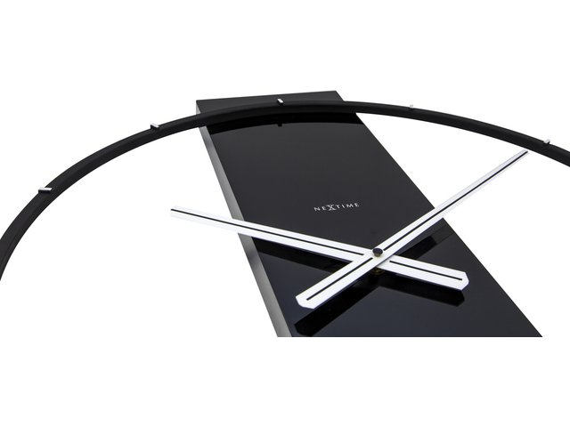 Wall clock NeXtime Carl 50.8 x 58.2 cm black