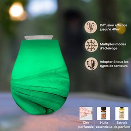 Soft heat diffuser - Calorya n ° 11 - in glass - Diffusion and lamp - Aromatherapy accessory - Decoration and gift idea