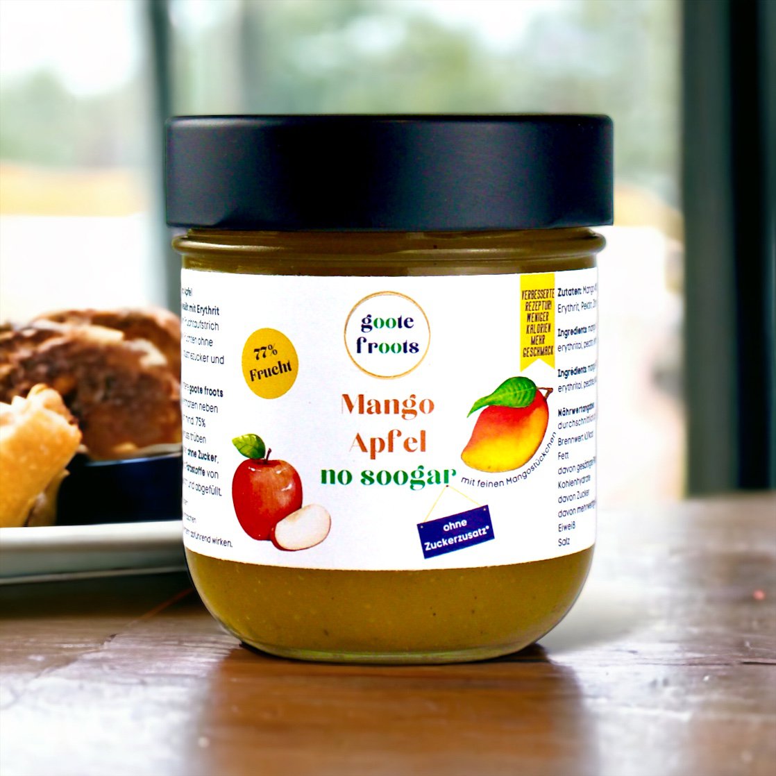 Frugtpålæg SUKKERFRI Mango Æble Vanilje 76% frugter