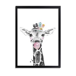 Giraffe Children's room poster Chewing gum