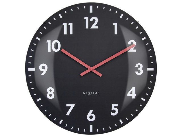 Zegar ścienny NeXtime Duomo 50 cm czarny