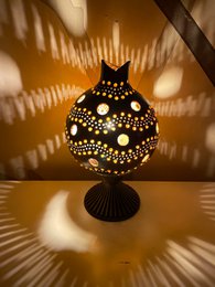 Kürbislampe - Schale
