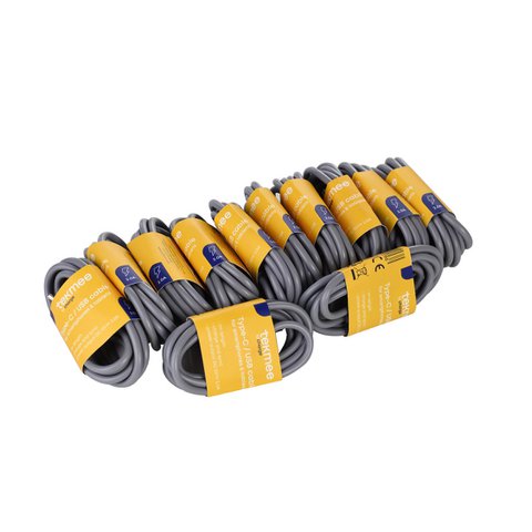 Cable 1m 2a type-c/usb gris
