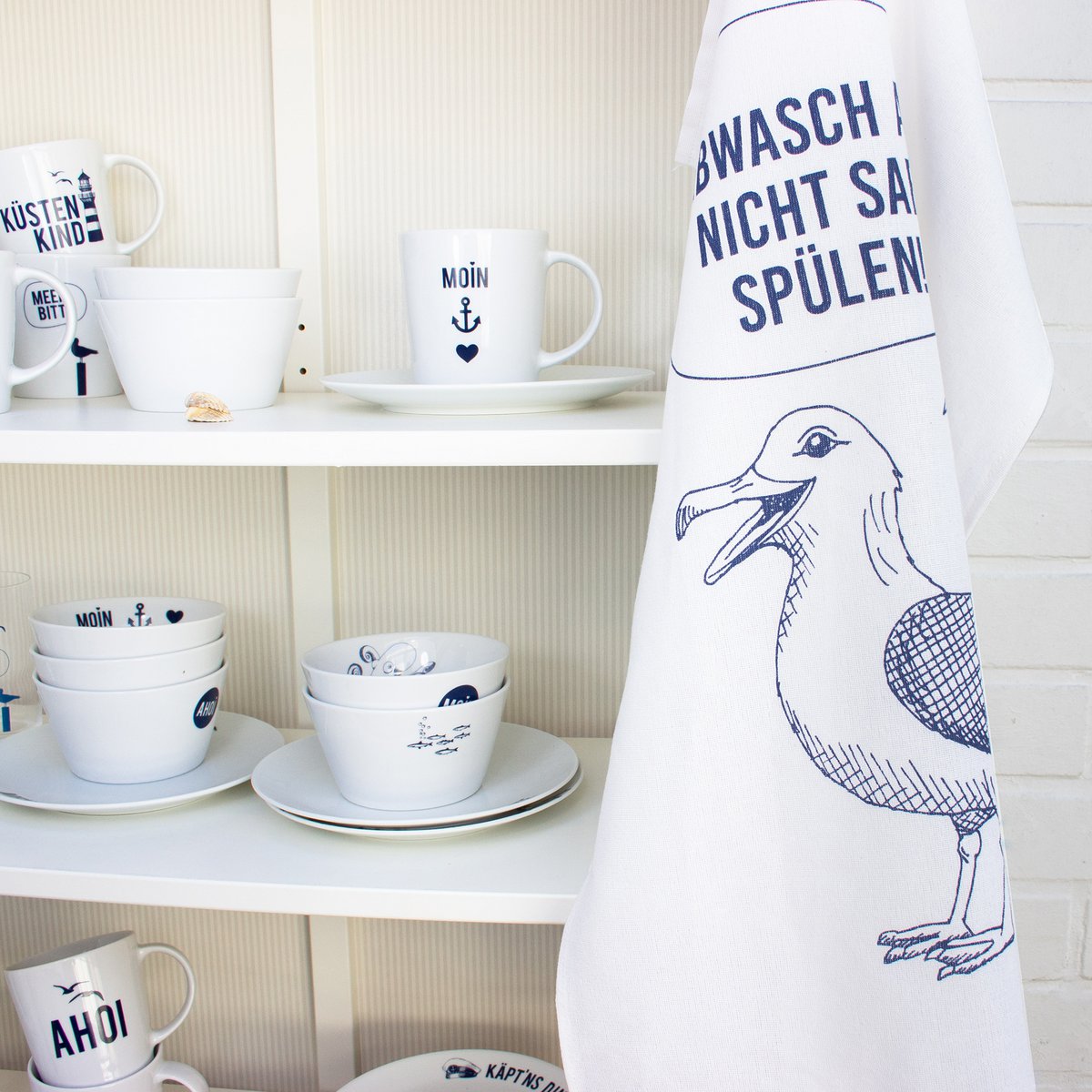 Tea towel "Washing Ahoy - Seagull"