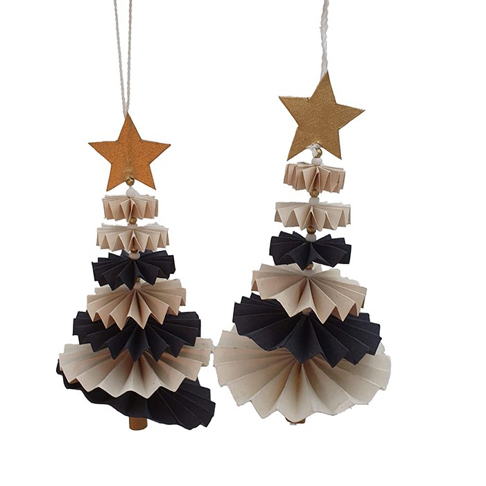 Ornement dansant sapin de Noël bl/wh/nat set/2 900-013