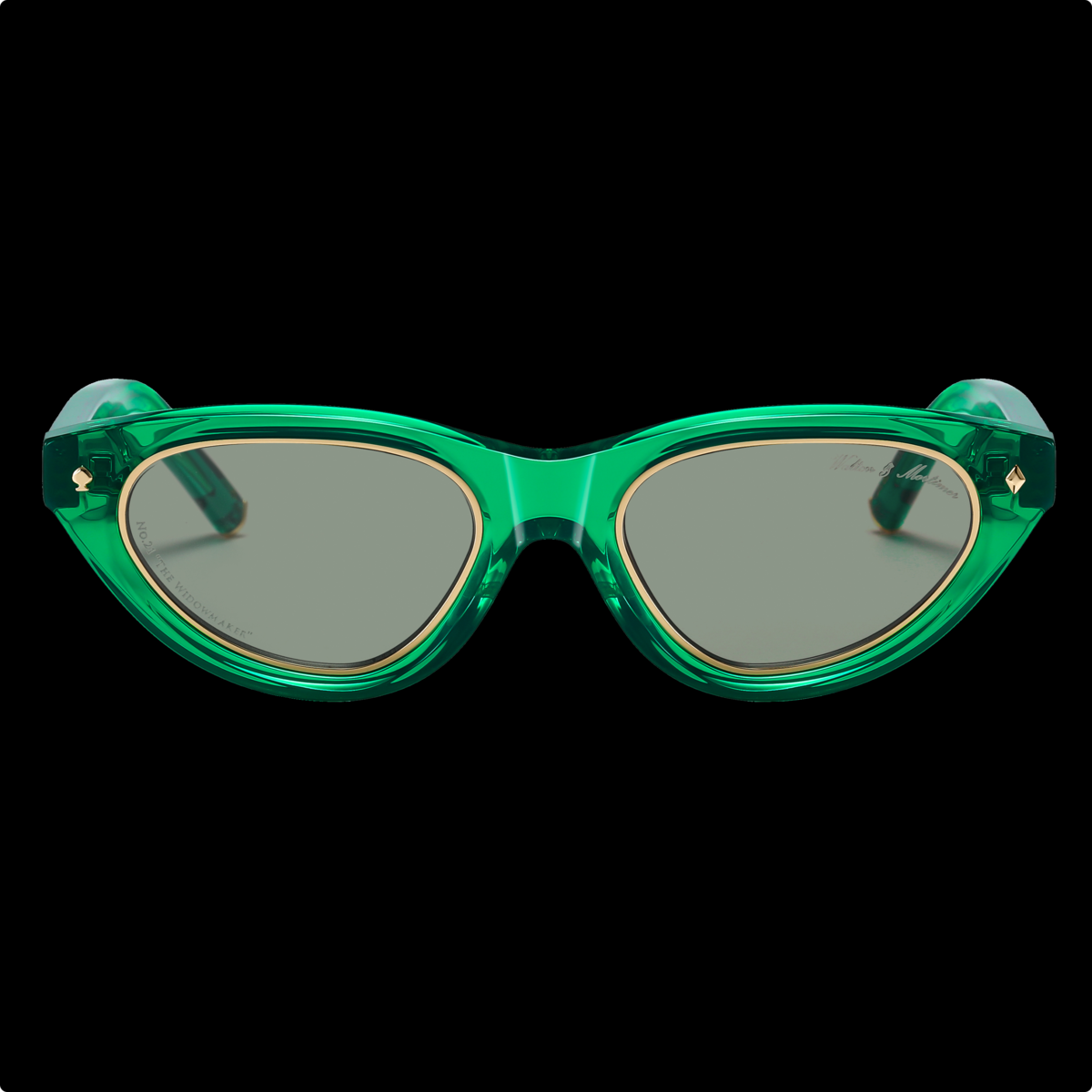 Walton & Mortimer nr. 21 “Enkeproducenten” Poison Green Limited Edition solbriller