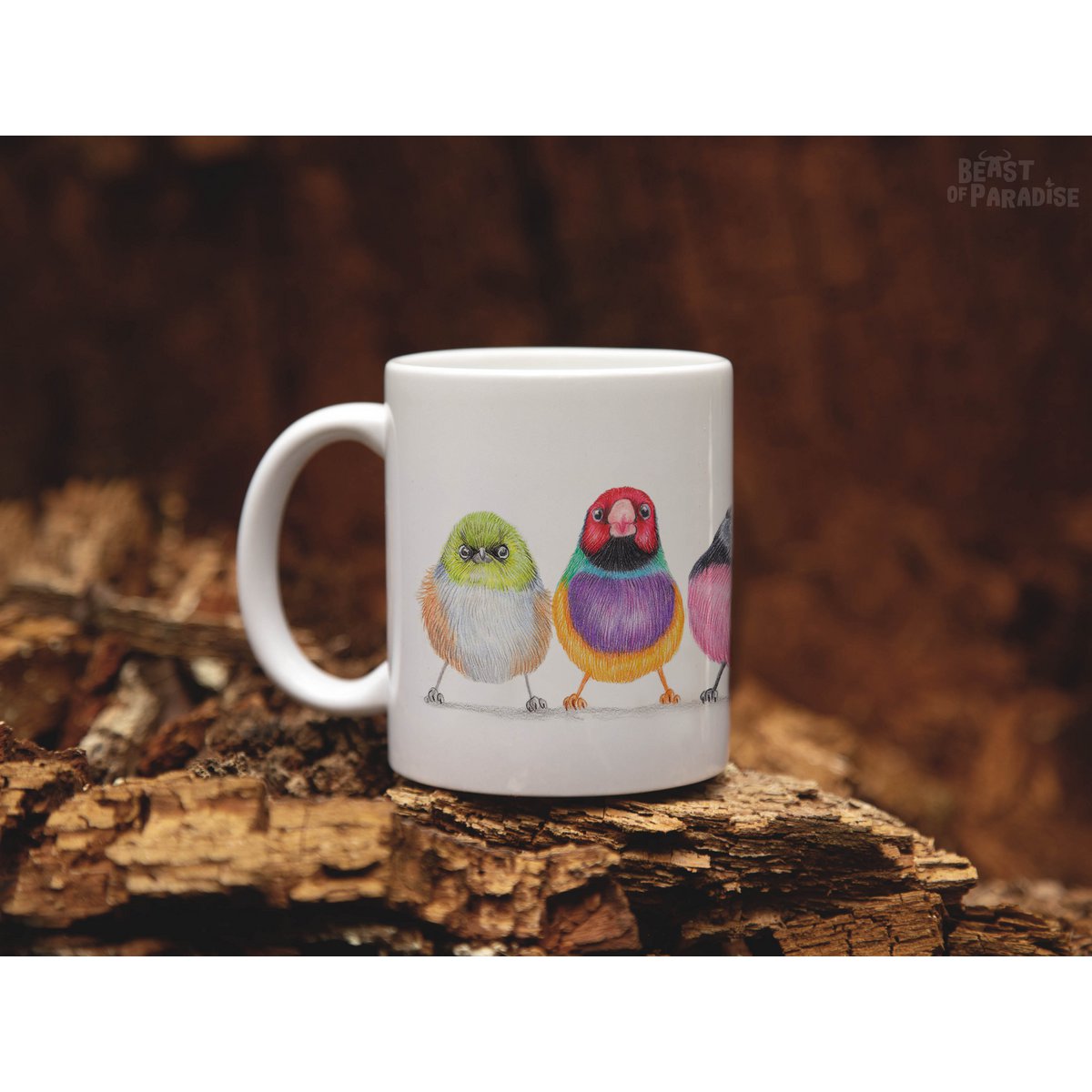 Keramische mok, Australische vogels, grappige mokken, dierenmok