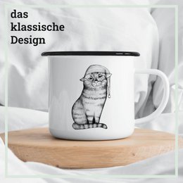 Enamel mug – Goodnight Cat