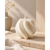 Swirl kaars | koolzaadwas