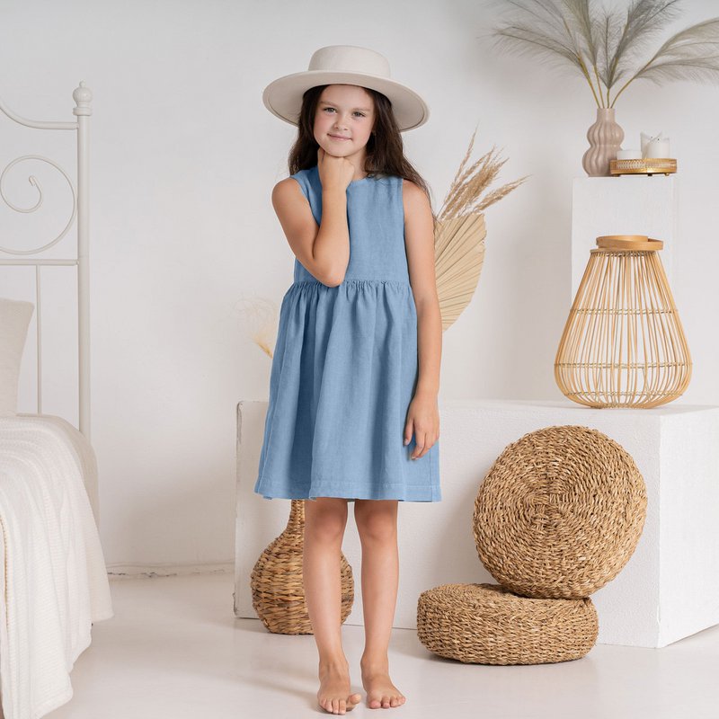 Girls' Linen Dress Maya