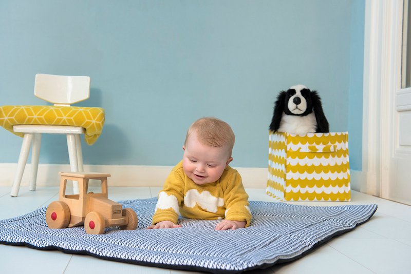 Legemåtte Playmat2GO Sort & Hvid