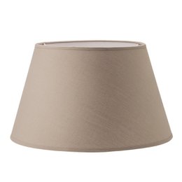 Home Sweet Home Lampenschirm aus Stoff, Taupe – 30 x 20 x 17 cm