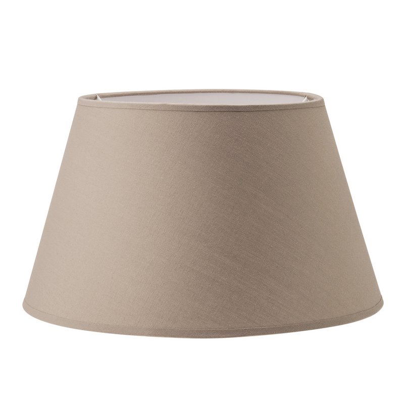 Home Sweet Home Lampenschirm aus Stoff, Taupe – 30 x 20 x 17 cm